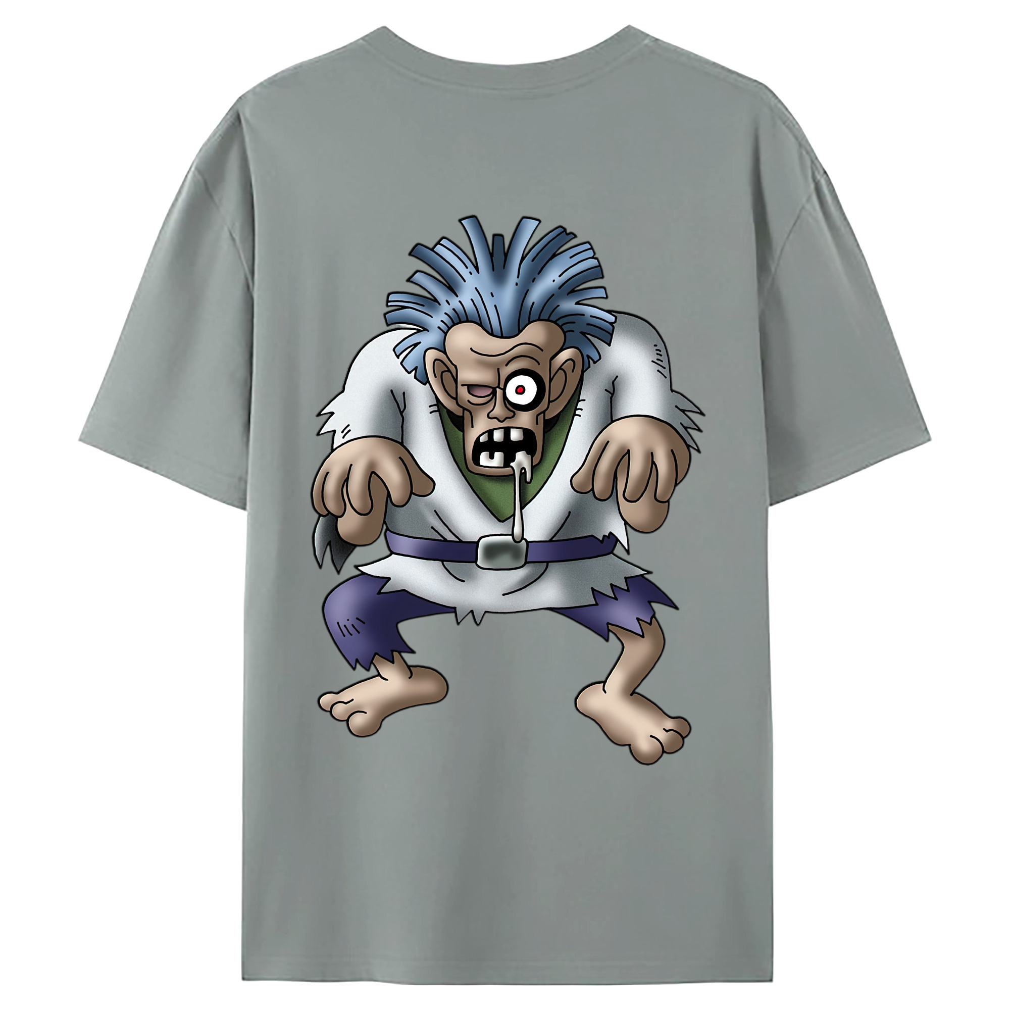 （画像用） ドラゴンクエスト Doragon Kuesuto Dragon Quest 綿100％ メンズ半袖Tシャツ（バックプリント） 通気性